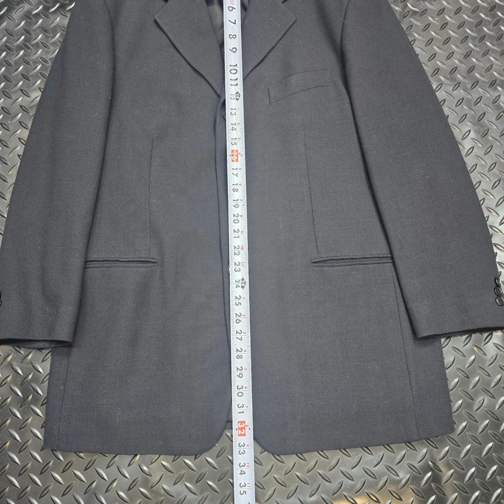 Pal Zileri Pull Mens 44R Blazer IT 54 Wool Blend 3 Button Sport Coat Black Italy
